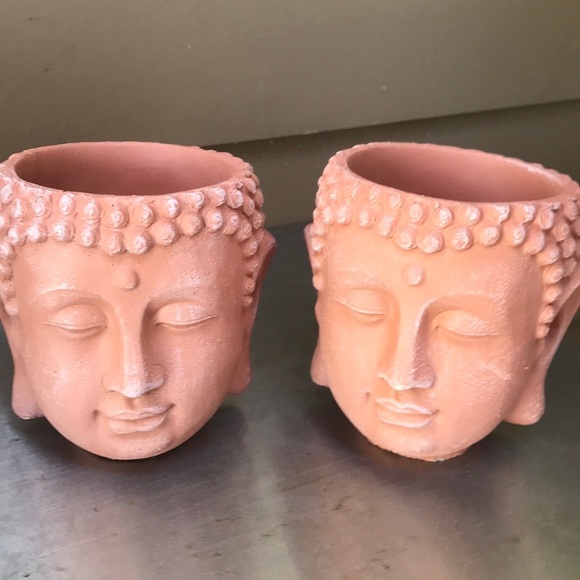 Set of 2 New Buddha Planters - Picture 10 of 14